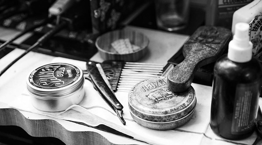 Inside the barbershop